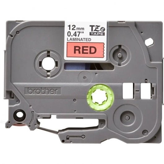 Brother Cinta Laminada para Rotuladora Electrónica TZE431 Negro sobre Rojo