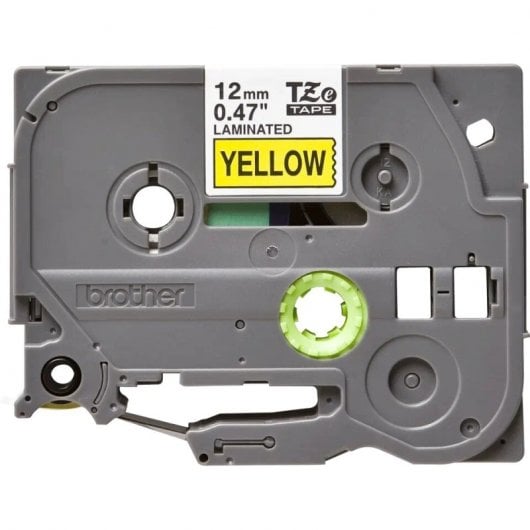 Brother Cinta Laminada para Rotuladora Electrónica TZE631 Negro sobre Amarillo