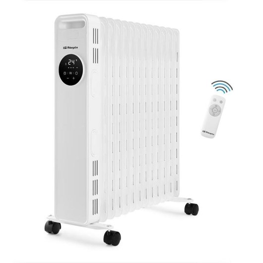 Orbegozo RAD2500 Radiador de Aceite 13 Elementos con Mando 2500W Blanco