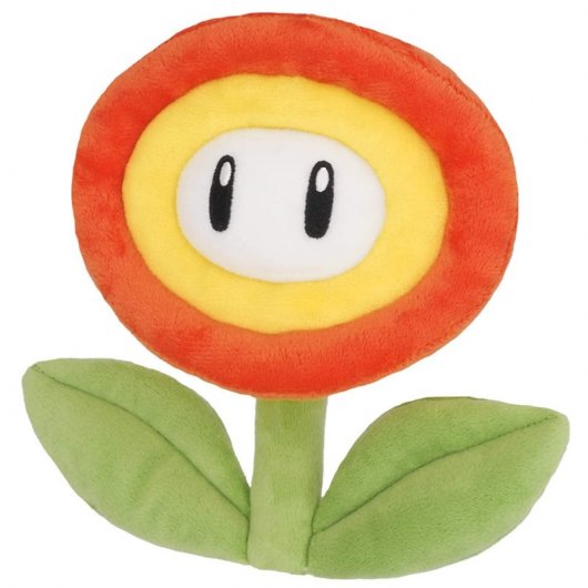 Sherwood Media Super Mario Peluche Fleur de Feu 18 cm