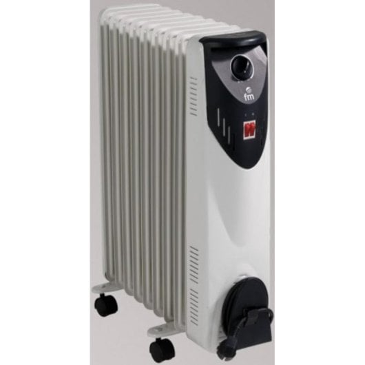 Radiatore Elettrico Fm Calefacción BR20 2000W compatto controllo rotativo ruote