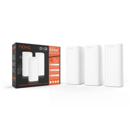 Tenda Nova MX12 Pack de 3 Sistemas Wi-Fi 6 Mesh AX3000