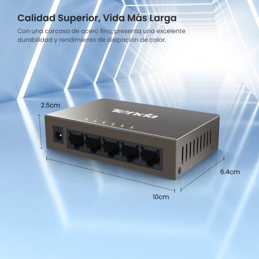 Tenda TEF1005D Switch Fast Ethernet 5 porte 10/100/Mbps Full Duplex