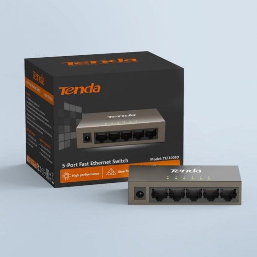 Tenda TEF1005D Switch Fast Ethernet 5 porte 10/100/Mbps Full Duplex