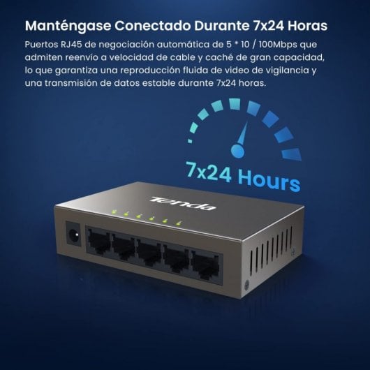 Tenda TEF1005D Switch Fast Ethernet 5 porte 10/100/Mbps Full Duplex