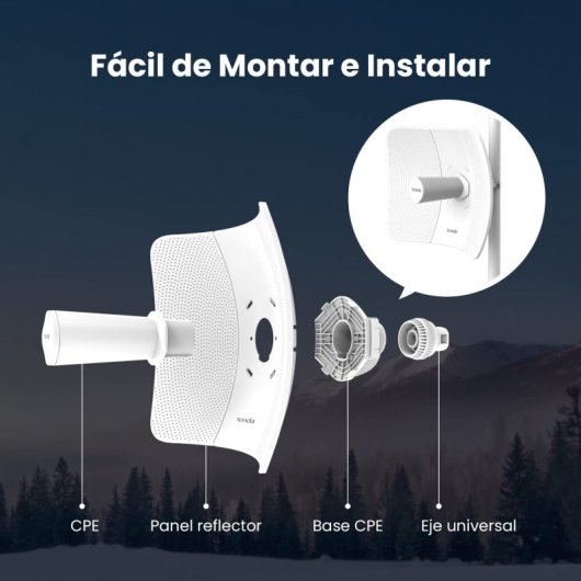 Tenda O9 Gigabit CPE da esterno 5GHz 11ac 23dBi