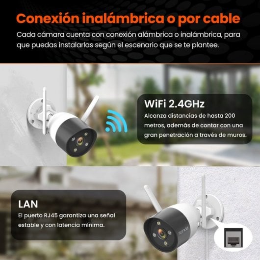Tenda k4w-3tc Kit de Seguridad de Vídeo HD Inalámbrico de 4 Canales