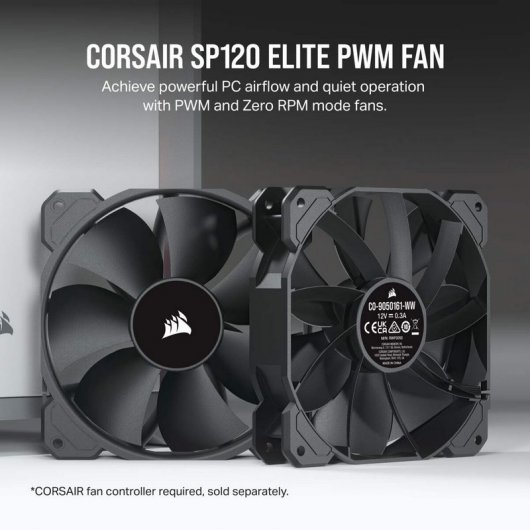 Ventilateur Corsair SP120 Elite 120mm Noir