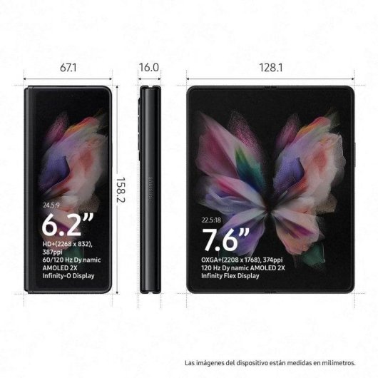 Samsung Galaxy Z Fold3 5G 12GB 512GB 7.6" Preto