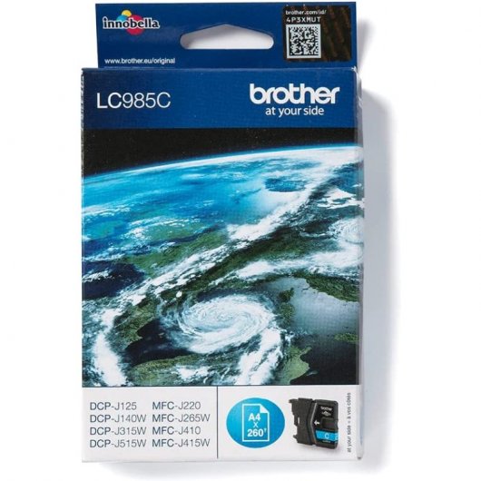 Cartuccia d'inchiostro ciano originale Brother LC985C (blister)