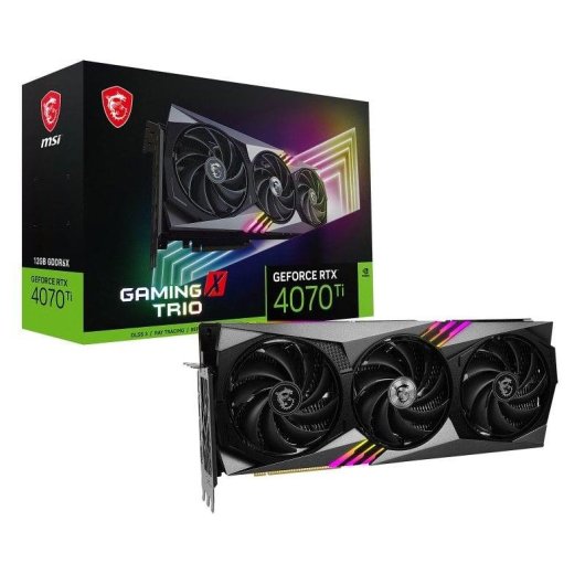 Carte Graphique MSI GeForce RTX 4070 Ti GAMING X TRIO 12GB GDDR6X DLSS3