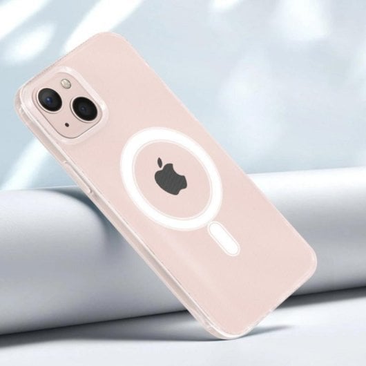 Funda Apple iPhone 13 Trasparente Circolo Magnetico Magsafe Funda Apple iPhone 13 Trasparente Circolo Magnetico Magsafe