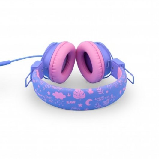 DCU Casque pour Enfants avec Microphone Rose/Lilas