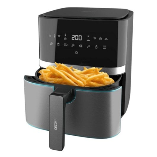 Friggitrice ad aria Cecotec Cecofry Full InoxBlack 5500 Pro 5.5L 1700W acciaio touch timer