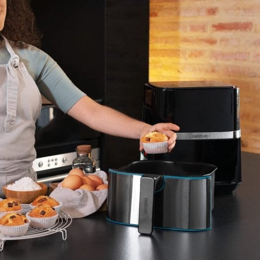 Freidora dietética Cecofry Full InoxBlack 5500 Pro Freidora sin Aceite 5.5L 1700W