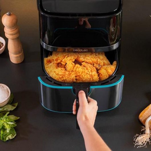 Friggitrice ad aria Cecotec Cecofry Full InoxBlack 5500 Pro 5.5L 1700W acciaio touch timer
