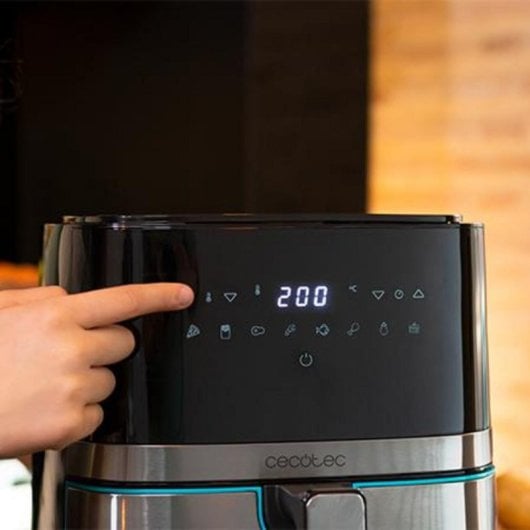 Friggitrice ad aria Cecotec Cecofry Full InoxBlack 5500 Pro 5.5L 1700W acciaio touch timer