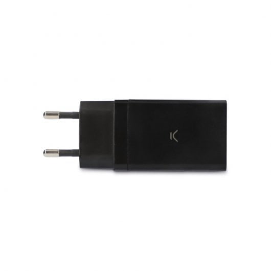 Ksix Cargador Doble USB Tipo C + USB Tipo A 67W GaN Negro