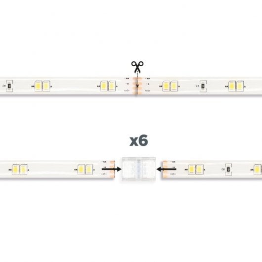 Ksix SmartLED CCT Tira LED Inteligente WiFi 5m + Control Remoto