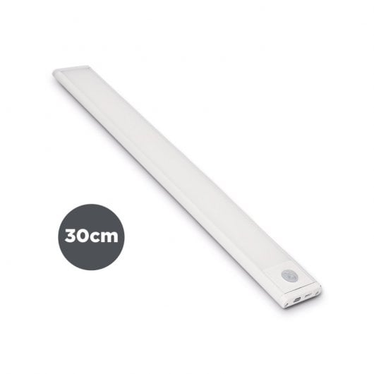 Bande LED Ksix Sophia 150 Lumens avec Détecteur de Mouvement et Batterie 30cm Blanc