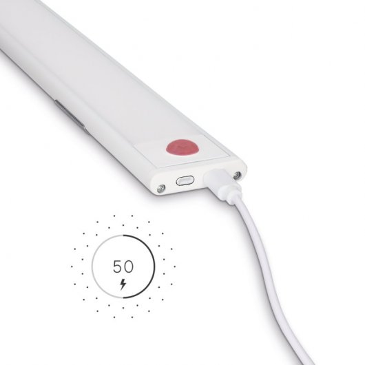 Bande LED Ksix Sophia 150 Lumens avec Détecteur de Mouvement et Batterie 30cm Blanc