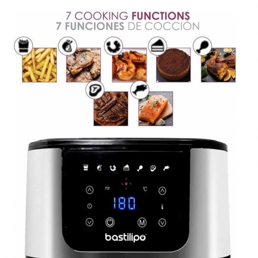 Bastilipo Dragon Heißluftfritteuse 5,5 l 1800 W