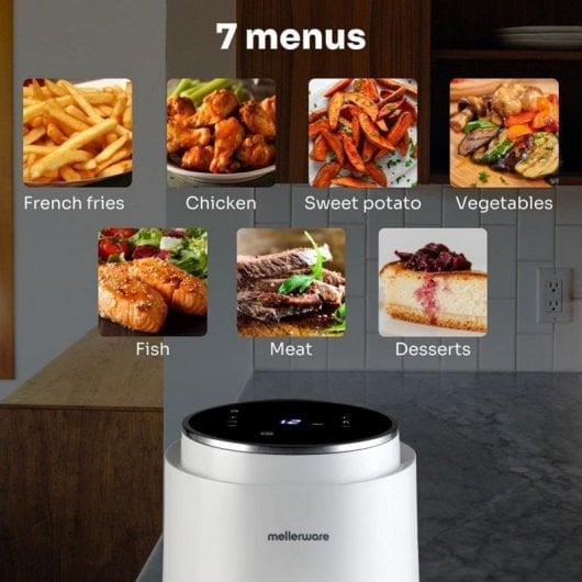Mellerware Crunchy Freidora de Aire 1.5L 1230W Blanca