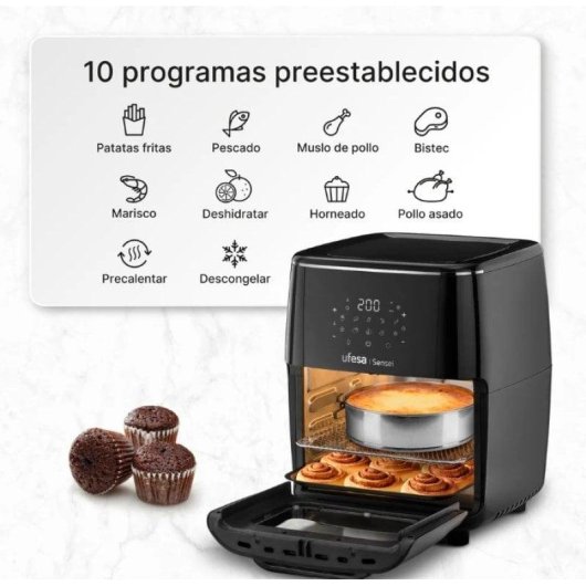 Fritadeira de Ar Ufesa Sensei 12L 1700W com 10 Programas