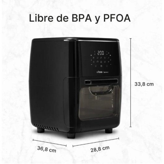 Fritadeira de Ar Ufesa Sensei 12L 1700W com 10 Programas