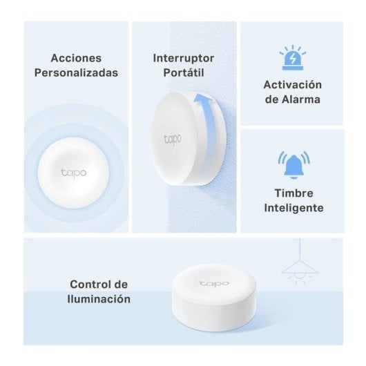 Interrupteur Intelligent TP-Link Tapo S200B Sans Fil Compatible Alarme Domotique
