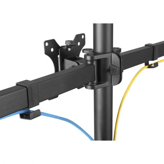 Kimex 015-1623 Support de table pour 3 PC 13'' à 27'' VESA 100x100 Max 7Kg