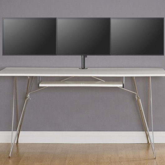Kimex 015-1623 Support de table pour 3 PC 13'' à 27'' VESA 100x100 Max 7Kg