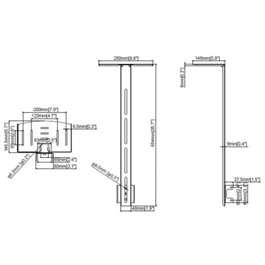 Kimex Gamas 031/032 Support pour caméra de vidéoconférence