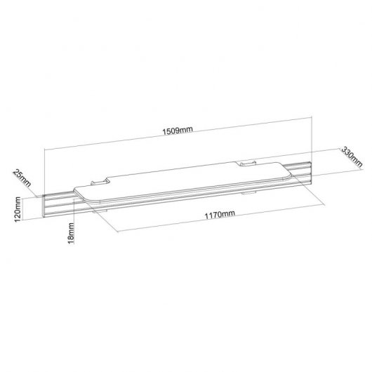 Kimex Gama 031 Etagère pour barre de son de visioconférence