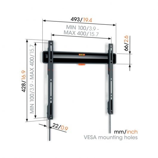 Vogel's TVM 3403 TV-Wandhalterung 32"-77" VESA 400x400 Max 50Kg