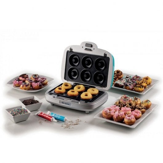 Ariete Party Time Sandwichera 3 en 1 Cupcakes y Donuts Azul