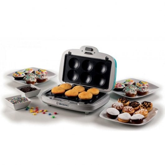 Ariete Party Time Sandwichera 3 en 1 Cupcakes y Donuts Azul