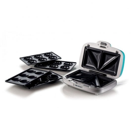 Ariete Party Time Sandwichera 3 en 1 Cupcakes y Donuts Azul