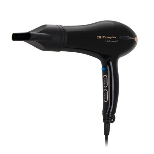 Secador de Cabelo Profissional Orbegozo SE 2206 2200W 3 Temperaturas 2 Velocidades com Difusor Preto