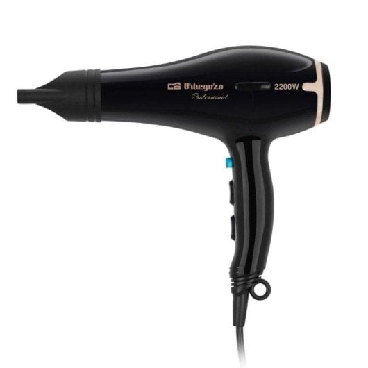 Secador de Cabelo Profissional Orbegozo SE 2206 2200W 3 Temperaturas 2 Velocidades com Difusor Preto