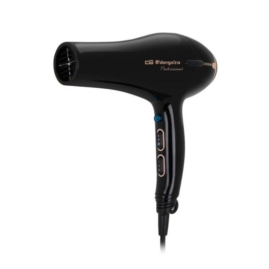 Secador de Cabelo Profissional Orbegozo SE 2206 2200W 3 Temperaturas 2 Velocidades com Difusor Preto