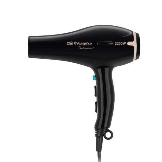 Secador de Cabelo Profissional Orbegozo SE 2206 2200W 3 Temperaturas 2 Velocidades com Difusor Preto