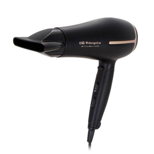 Sèche‑cheveux Pliable Orbegozo SE 2074 2000W 3 Températures 2 Vitesses avec Accessoires Noir