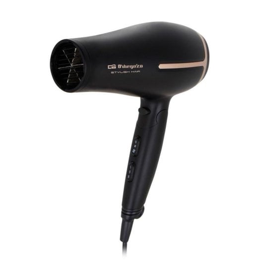 Sèche‑cheveux Pliable Orbegozo SE 2074 2000W 3 Températures 2 Vitesses avec Accessoires Noir