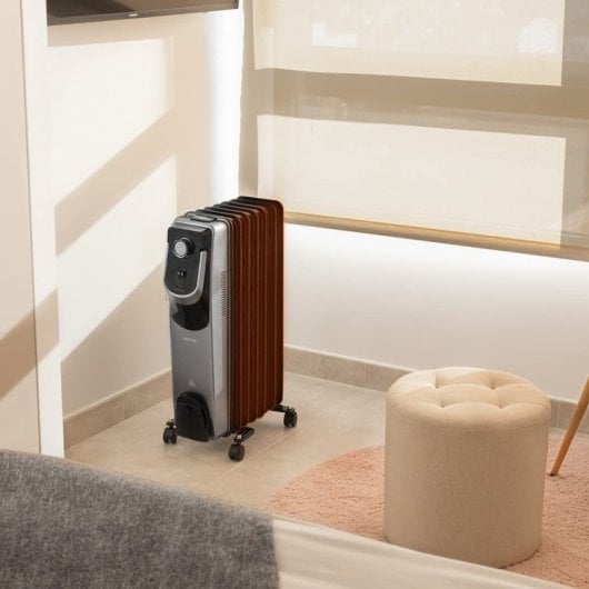 Cecotec ReadyWarm 7000 Space 360º Black Aquecedor a Óleo 7 Módulos 1500W