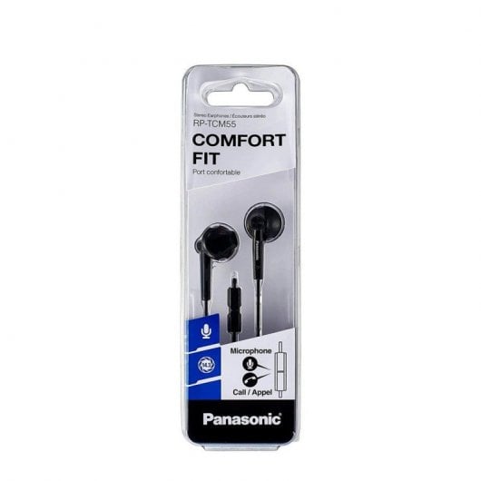 Cuffie nere Panasonic RP-TCM115