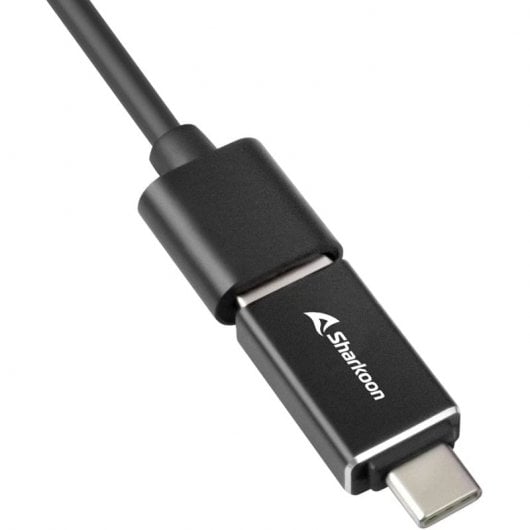 Sharkoon Shark Hub 4 Portas USB-C para USB 3.2 Preto