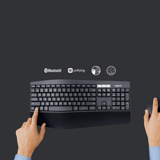Logitech MK850 Performance Tastatur Maus enthalten Universal RF Wireless + Bluetooth QWERTY US Englisch Schwarz