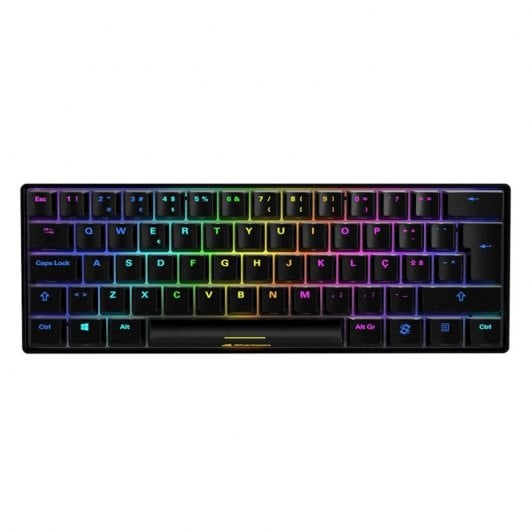 Sharkoon Skiller SGK50 S4 Teclado Mecánico Gaming RGB Kaihl Red Layout PT