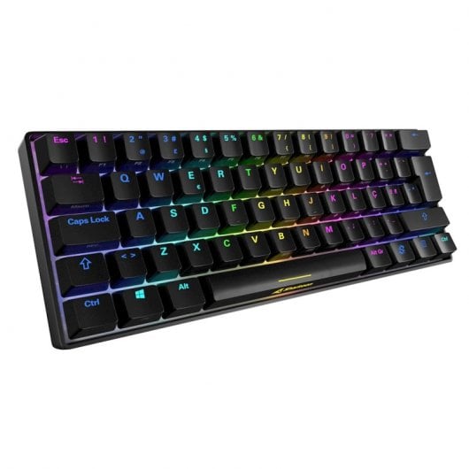 Sharkoon Skiller SGK50 S4 Teclado Mecánico Gaming RGB Kaihl Red Layout PT